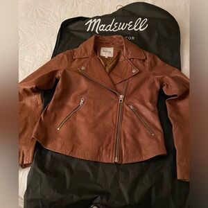 Madewell Washed Leather Motorcycle Jacket